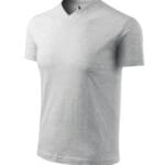 V-neck 102 Koszulka unisex Jasnoszary melanż - 03