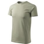 Basic 129 Koszulka męska Jasny khaki - 28