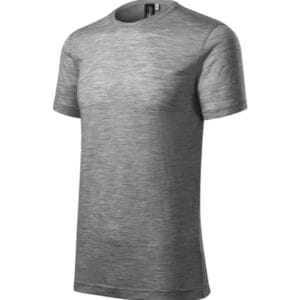 Merino Rise 157 Koszulka męska Ciemnoszary melanż - 12