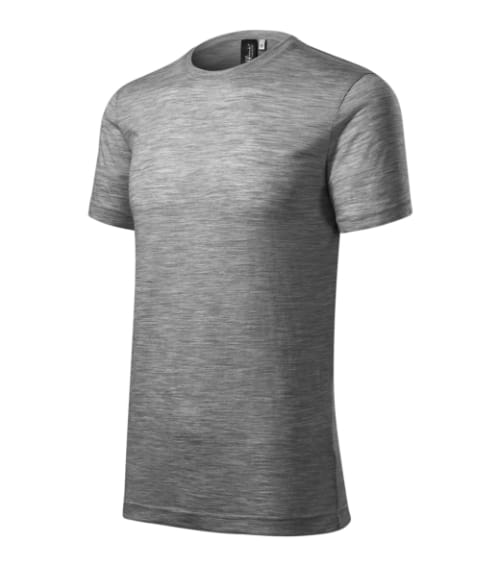 Merino Rise 157 Koszulka męska Ciemnoszary melanż - 12