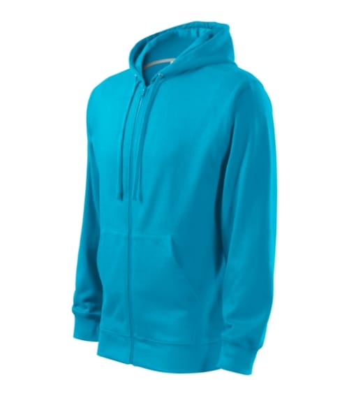 Trendy Zipper 410 Bluza męska Turkus - 44