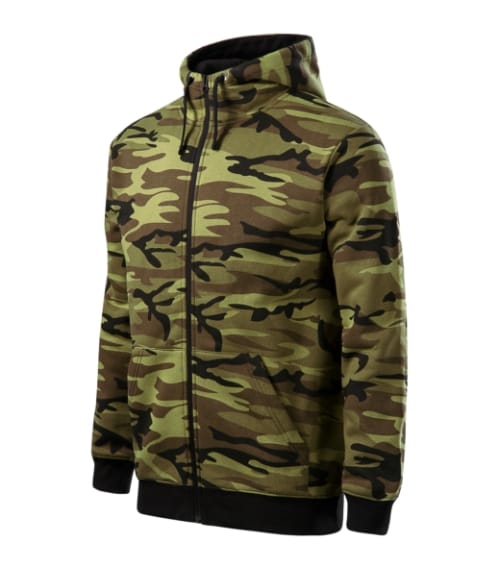 Camo Zipper C19 Bluza męska Camouflage green - 34