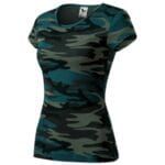 Camo Pure C22 Koszulka damska Camouflage petrol - C1
