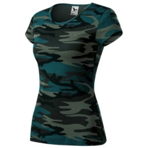 Camo Pure C22 Koszulka damska Camouflage petrol - C1