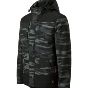 Vertex Camo W56 Zimowa kurtka softshellowa męska Camouflage dark gray - C2