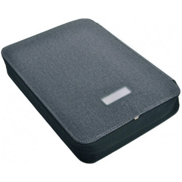 Folder A5 z power bankiem 4000 mAh SORBONNE Pierre Cardin Ciemnoszary