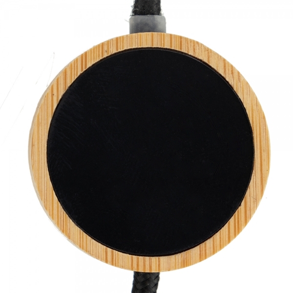 Długi drewniany kabel 4w1 z podświetlanym logo Beżowy