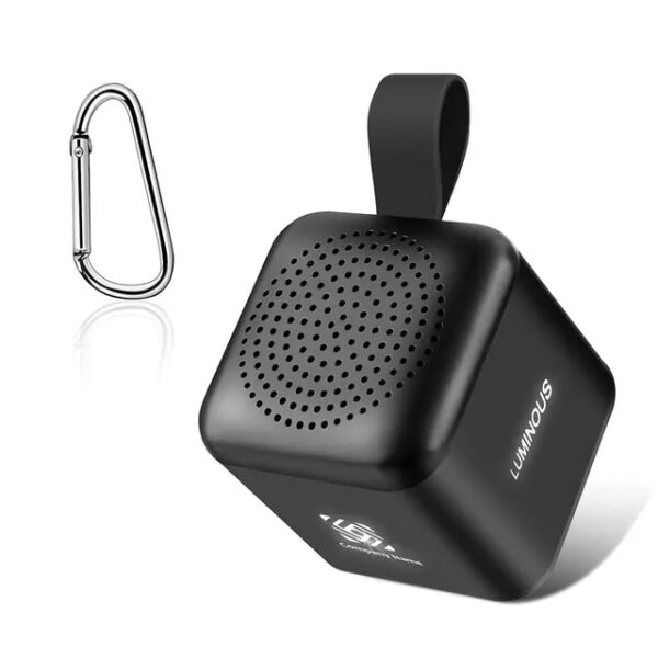 Głośnik bluetooth mini z podświetlanym logo Czarny