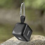 Głośnik bluetooth mini z podświetlanym logo Czarny