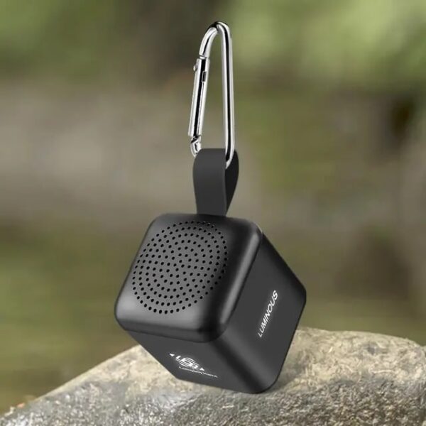 Głośnik bluetooth mini z podświetlanym logo Czarny