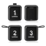 Głośnik bluetooth mini z podświetlanym logo Czarny