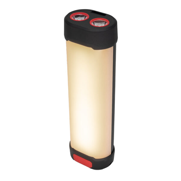 Latarka solarna z power bankiem 3000 mAh Czarny