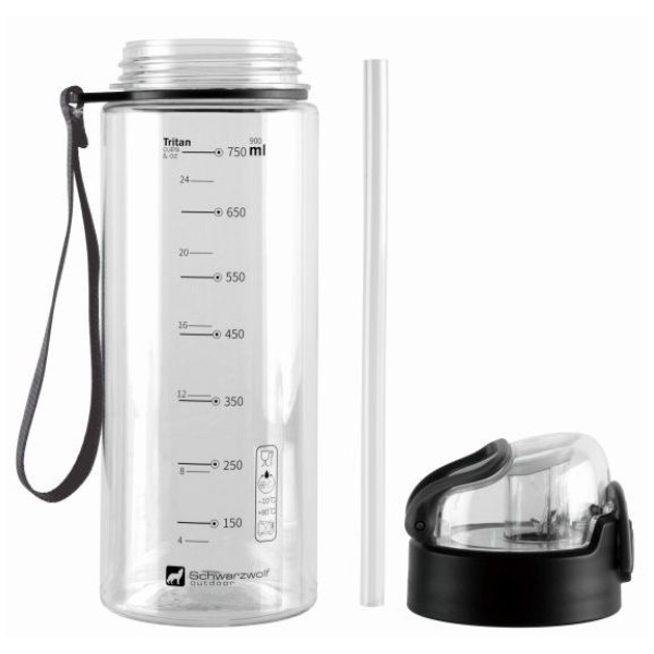 Butelka z tritanu SEYHAN 900 ml Schwarzwolf Przeźroczysty