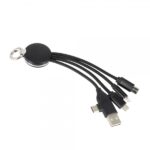 Kabel z podświetlanym logo 4w1, RXD-368 Czarny