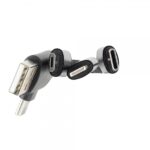 Kabel z podświetlanym logo 4w1, RXD-368 Czarny