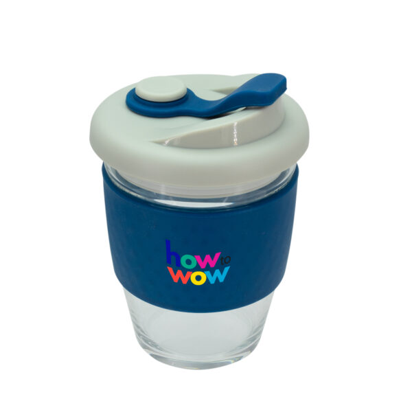 Kubek szklany 340 ml Wielokolorowy