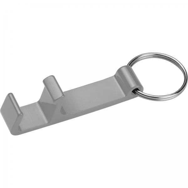 Brelok metalowy otwieracz do butelek Szary