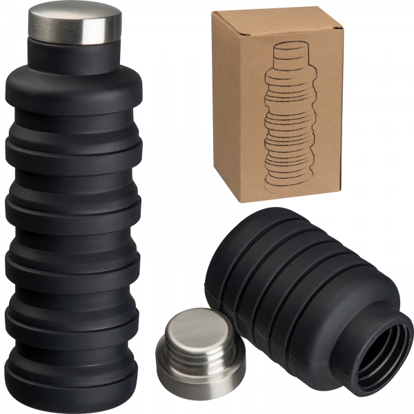 Butelka składana 500 ml Czarny