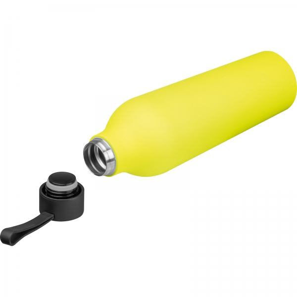 Butelka stalowa termiczna soft touch 800 ml Żółty