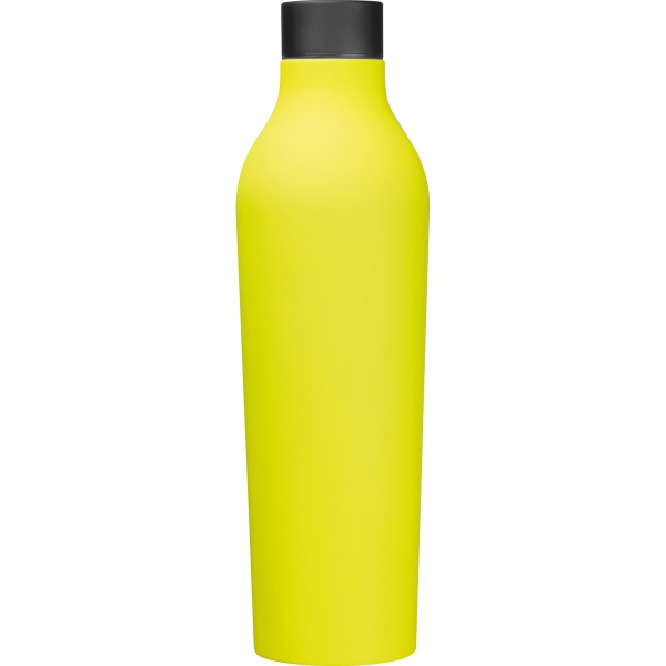 Butelka stalowa termiczna soft touch 800 ml Żółty