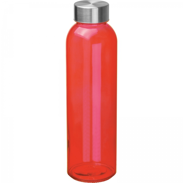 Butelka szklana 500 ml Czerwony