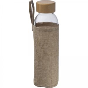 Butelka szklana z pokrowcem 500 ml Przeźroczysty