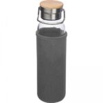 Butelka szklana z pokrowcem 600 ml Szary