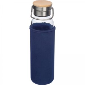 Butelka szklana z pokrowcem 600 ml Granatowy