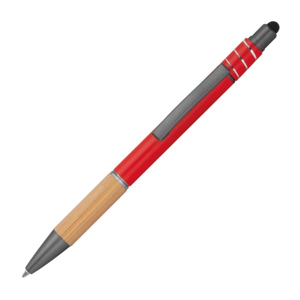Długopis aluminiowy antystres touch pen Czerwony