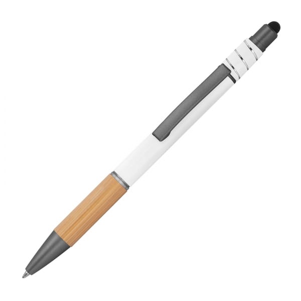Długopis aluminiowy antystres touch pen Biały