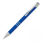 Długopis aluminiowy półżelowy soft touch Niebieski