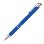 Długopis aluminiowy półżelowy soft touch Niebieski