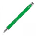 Długopis aluminiowy półżelowy soft touch Zielony