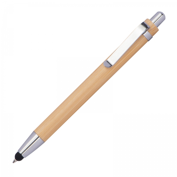 Długopis bambusowy touch pen Beżowy