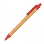 Długopis bambusowy Czerwony