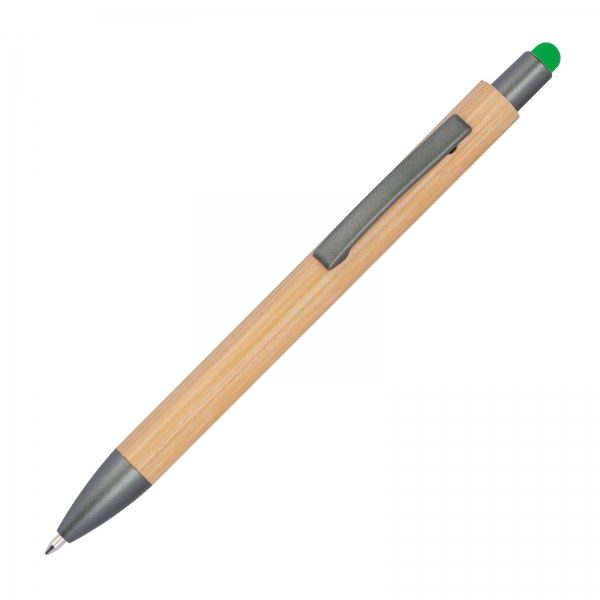 Długopis drewniany touch pen Zielony