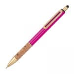 Długopis metalowy touch pen Różowy