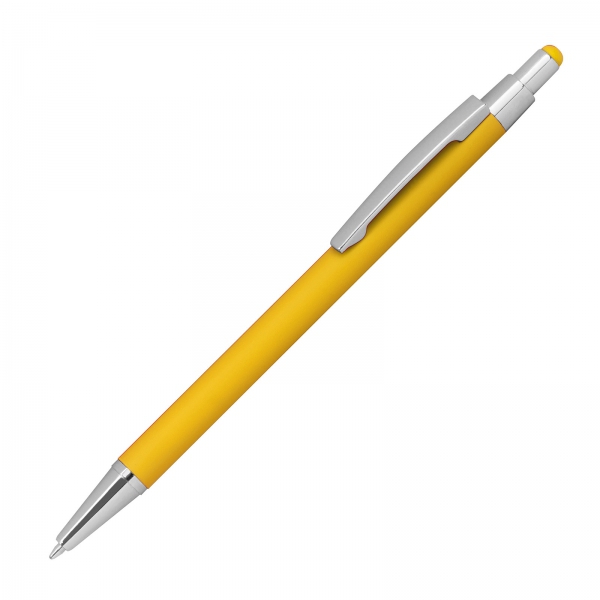 Długopis metalowy touch pen soft touch Żółty