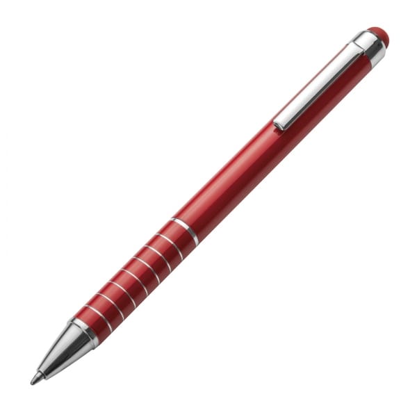 Długopis metalowy touch pen Czerwony