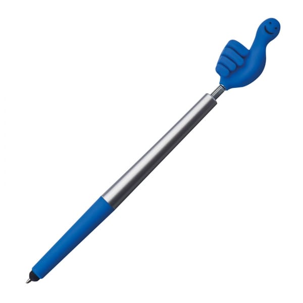 Długopis plastikowy touch pen CrisMa Smile Hand Niebieski