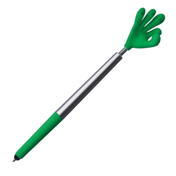 Długopis plastikowy touch pen CrisMa Smile Hand Zielony