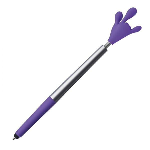 Długopis plastikowy touch pen CrisMa Smile Hand Fioletowy