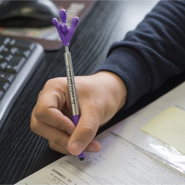 Długopis plastikowy touch pen CrisMa Smile Hand Fioletowy