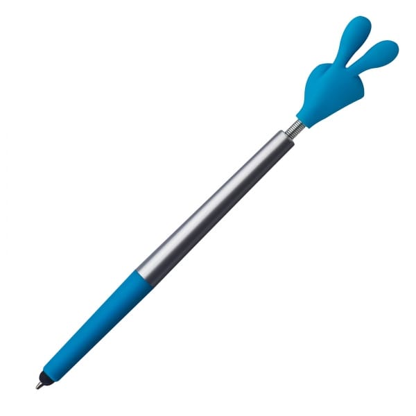 Długopis plastikowy touch pen CrisMa Smile Hand Turkusowy