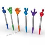 Długopis plastikowy touch pen CrisMa Smile Hand Turkusowy