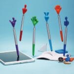 Długopis plastikowy touch pen CrisMa Smile Hand Turkusowy