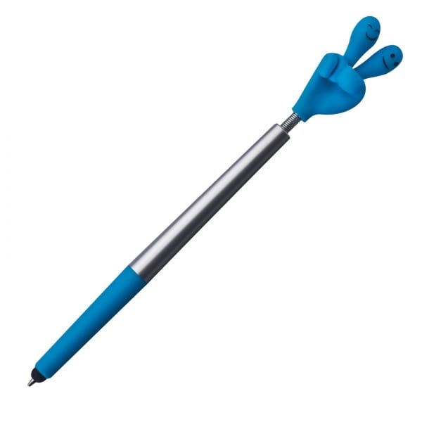 Długopis plastikowy touch pen CrisMa Smile Hand Turkusowy