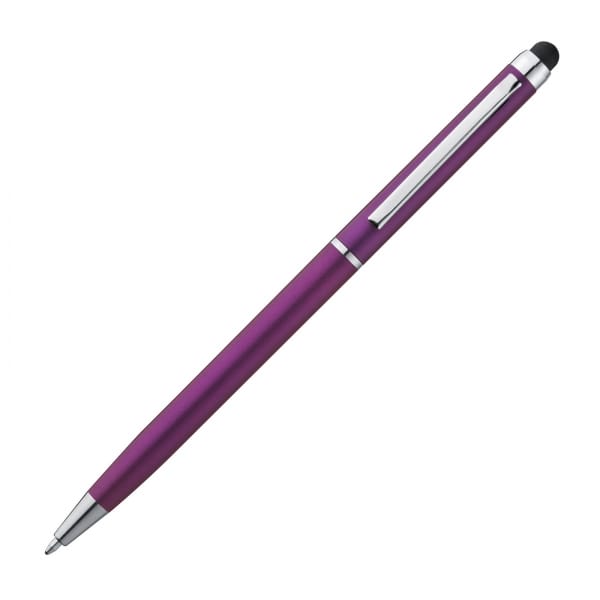Długopis plastikowy touch pen Fioletowy