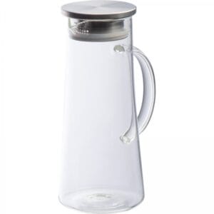 Dzbanek szklany z sitkiem 1400 ml Przeźroczysty