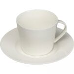 Filiżanka ceramiczna ze spodkiem 175 ml Biały